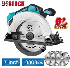 185mm 7 Inch Cordless Circular Saw Brushless Wood Cutter For Makita 18V