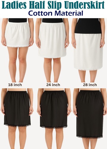 Ladies lace waist half - lace, slip