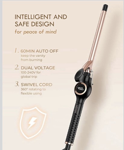 Thin hair wand tongs 13mm - hair,