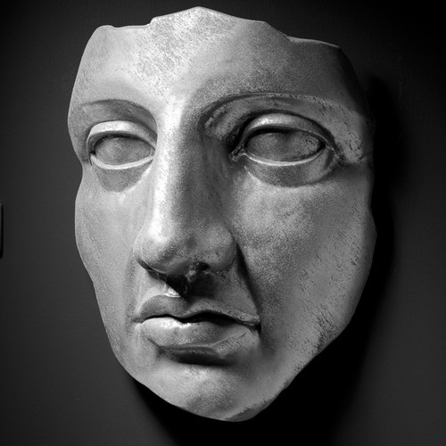 Extra large wall art face - wall,