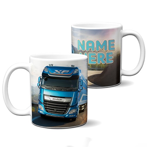 Personalised daf lorry mug - daf,