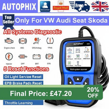Autophix 5600 OBD2 Scanner for VAG Car All Systems Diagnostic Reset Tool EBP Oil