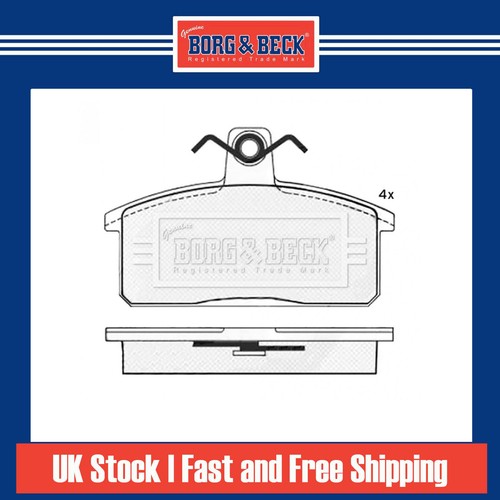 Brake pads set rear - rear, borg