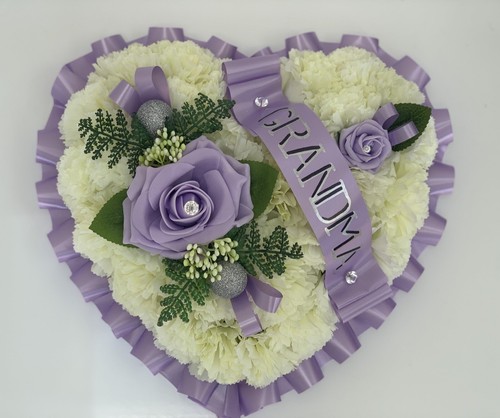 Heart shaped silk artificial - heart,