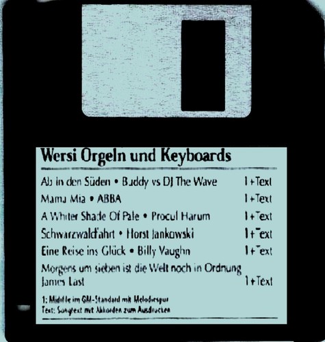 Wersi disc titles with text - 6,