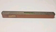 Vintage W. Marples and Sons Sheffield England Spirit Level 10" Brass Topped