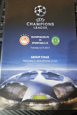 Olympiacos v Sporting Lisbon Champions League programme 12/09/2017
