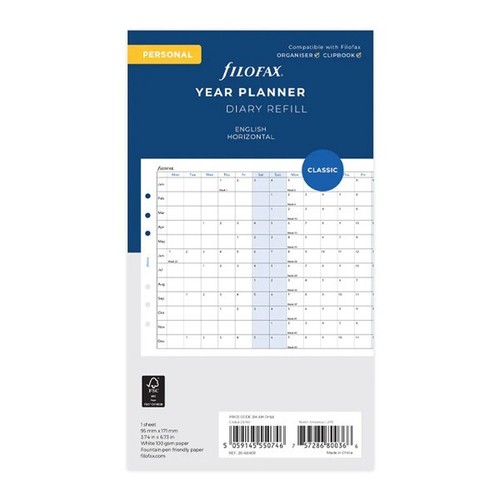 Filofax personal refill 2027 - filofax,