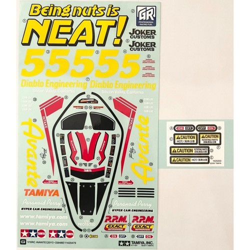 Tamiya avante 2011 decals - avante,