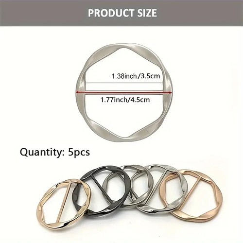 5pcs metal scarf - 5pcs, clips