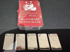 5 X 1g .999 Silver Wessex