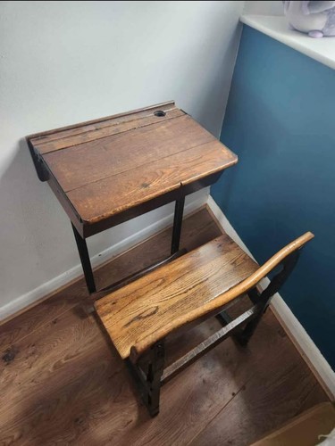 Vintage oak iron framed - oak,