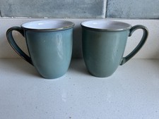 2 x Denby regency green Beaker Mug In Immaculate Condition mugs 