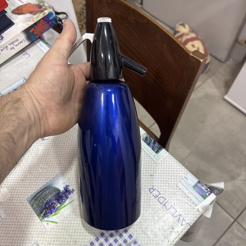 Vintage soda syphons - syphons, blue