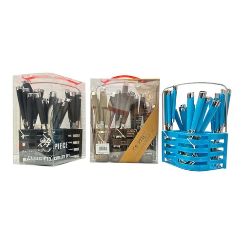 Pieces cutlery set with - 24,