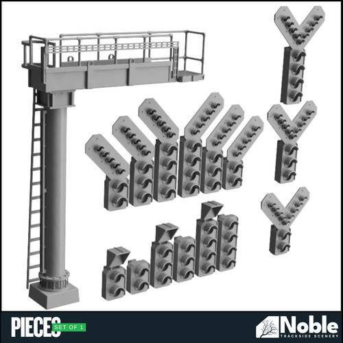 Signal gantry aspect - gantry, heads
