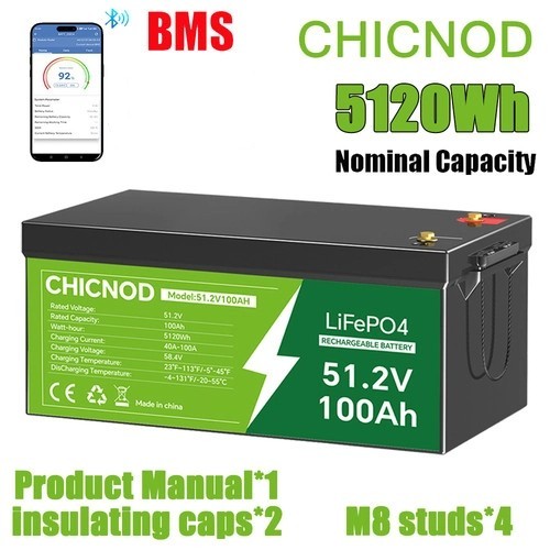 Lifepo4 bluetooth 48v 100ah - lifepo4,