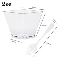 50pcs Dessert Cups Party Small