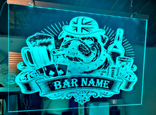 Light Up Bar Sign Mancave
