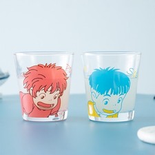 Ponyo and Sosuke Pair Glass