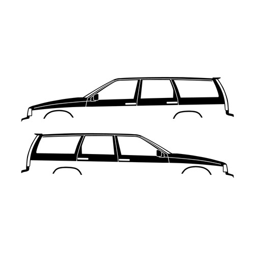 Set car decal stickers - 2,