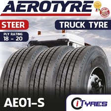 X3 295 80 22.5 AEROTYRE AE01-S HIGH MILEAGE 18PLY TRUCK,LORRY,HGV STEER TYRES