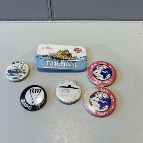 Button badges rnli lifeboats - button,