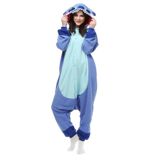 Hooded animal stitch one piece - hooded,