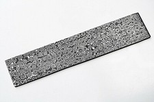 Premium Damascus Billet Raindrop 25x5cm Steel Bar Bush Crafts Knife Making Bar 