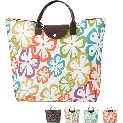 Foldable zipper tote bag - foldable,
