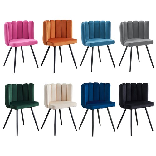 Velvet dining chairs vanity - chairs, 2x