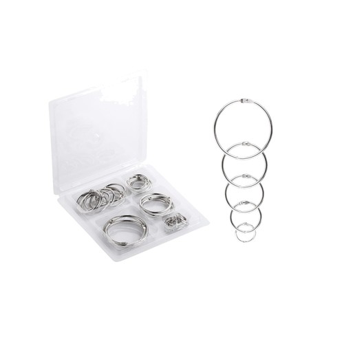 Pcs iron book rings silver - 36,