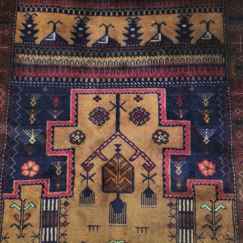 Vintage baluchi prayer rug - vintage,