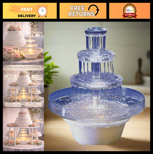 Lighted 3 tier wedding - 12.5",