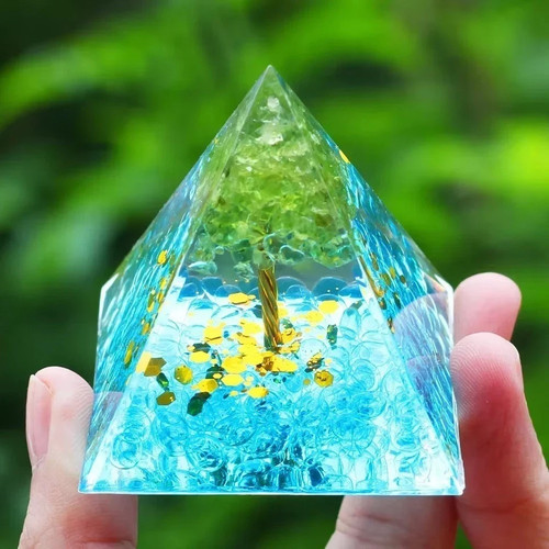 Orgonite pyramid amethyst - orgonite,