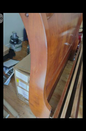 Mahogany sleigh style kingsize - sleigh,