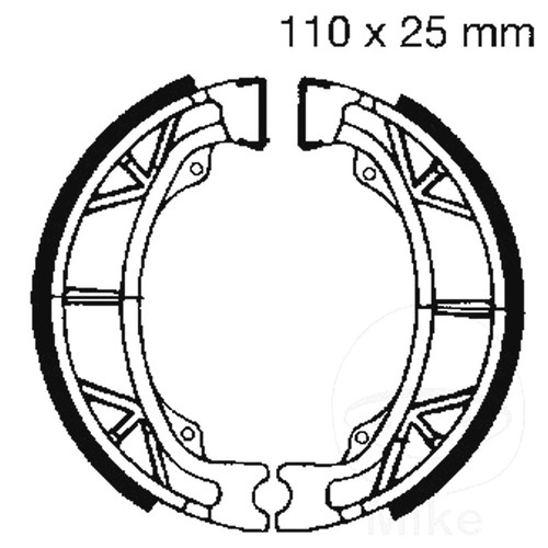 Ebc brake shoes inc springs - brake,