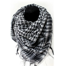 100% Soft Cotton Shemagh Scarf Arab Keffiyeh Military Desert Head Neck Wrap Mask