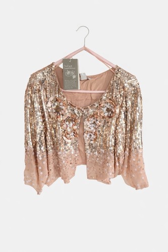 Moonsoon sequined bolero - bolero, 16