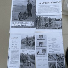 The Allen Motor Scythe attachments sheep shearer,hoe,saw,mower copy brochure 