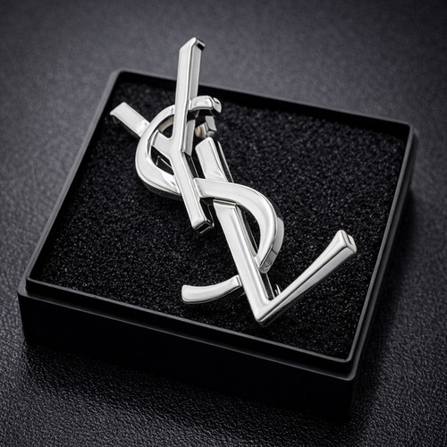 Ysl small silver brooch for - brooch,