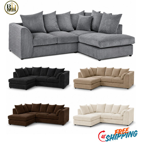 Jumbo cord corner sofa suite - jumbo,