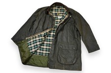 Men's Barbour Border Vintage A200 Jacket Wax Green Classic England C46/117cm