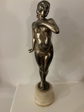 1920s Art Deco Painted Spelter