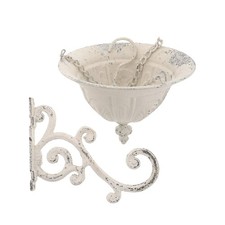  2pcs Metal Iron Hanging Flower Pot with Hanger Hanging Bucket Pot for Railing