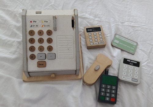 Cash register play set fruit - play,