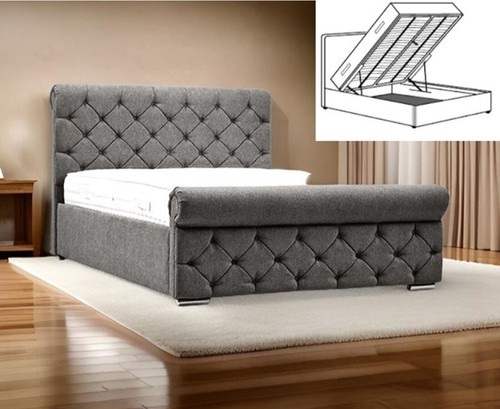 Handcrafted milano sleigh - handcrafted, bed