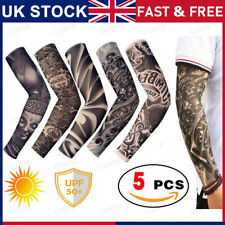 5X Tattoo Sleeves Mens Women Nylon Fake Temporary Tatoo Full Arm Sleeve Stocking