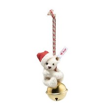 Teddy Bear Ornament on Bell by