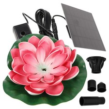  Solar Powered Garden Water Feature Fountain Outdoor Fishpond Floating